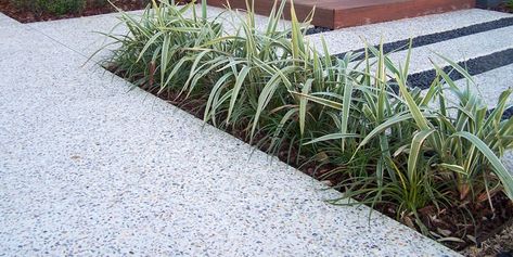 Landscaping Perth- For all your outdoor trades. Artificial Grass supply Aggregate Patio, Exposed Aggregate Driveway, Aggregate Driveway, Exposed Aggregate Concrete, Aggregate Concrete, Exposed Aggregate, Front Landscaping, Concrete Driveways, Front Patio