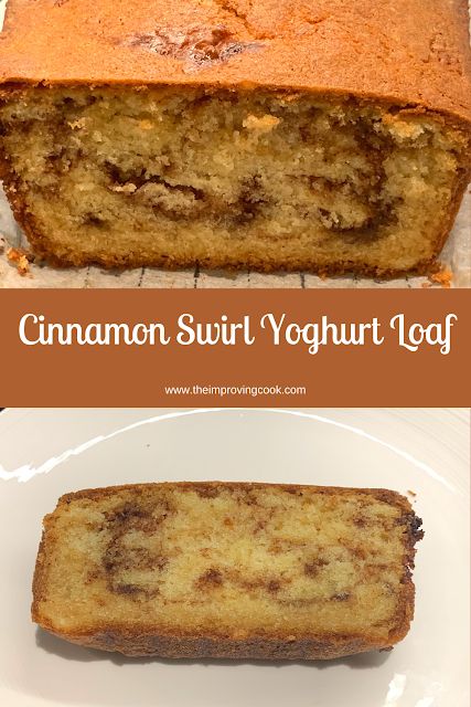 Cinnamon Swirl Yoghurt Loaf- a moist yoghurt cake swirled with cinnamon sugar syrup. Just what you need with your cuppa!  Very easy to make and you can get 10 thick slices out of it. #cinnamon #loafcake #yoghurt Cake Recipes Vanilla, Cake Recipes Uk, Cinnamon Loaf, Cake Recipes For Beginners, Tea Loaf, Afternoon Tea Recipes, Yoghurt Cake, Decadent Chocolate Cake, Cake Mixture