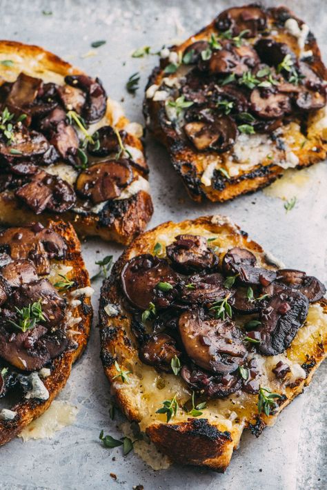 How To Make Bruschetta with Mushrooms and Fontina - Best Bruschetta with Mushrooms and Fontina Recipe Mushroom Bruschetta Recipe, Debi Mazar, Heritage Recipes, Thanksgiving Appetizers Easy, Mushroom Toast, Thanksgiving Appetizer Recipes, Make Ahead Appetizers, Bruschetta Recipe, Thanksgiving Appetizers