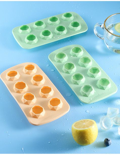 Silicone Ice Trays, Whiskey Cocktail, Diamond Ice, Ice Molds, Whiskey Cocktails, Ice Cube Trays, Ice Maker, Ice Cube Tray, Diamond Shaped