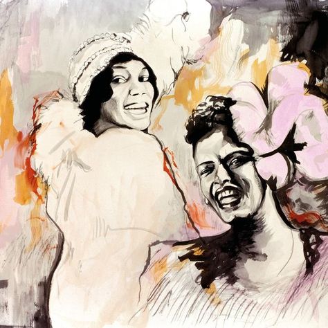 Ronnie Wood on Instagram: "❤VALENTINE’S WEEK SPECIAL PRINT❤️ 🎙💕🖼Two of jazz and blues' greatest singers, Billie Holiday and Bessie Smith have been painted by Ronnie in all their glory! Now available as a limited edition print, signed and numbered by Ronnie. 👉Tap the link in the bio to find out more, and view all of Ronnie's artwork in his official store. #billieholiday #bessiesmith #valentinesweek #ronniewood #ronniewoodart" Ronnie Wood Art, Jeff Beck Group, Saxophone Art, Bessie Smith, Vincent Art, Weavers Art, Lady Sings The Blues, Ron Woods, Herbie Hancock