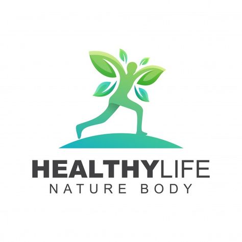 Towards healthy living logo, people leaf... | Premium Vector #Freepik #vector #logo #template #geometric #man Run Logo Design, Healthy Logo Design, Living Logo, Run Logo, Healthy Logo, Clinic Logo, Logo Design Diy, Water Logo, Nutritious Recipes