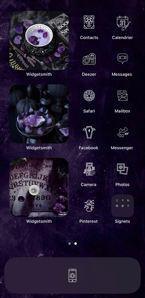 Witch Icons For Apps, Witchy Phone Theme, Ios Themes, Gothic Books, Iphone Themes, Snapchat Icon, Iphone Homescreen, Phone Aesthetic, Ios App Icon Design