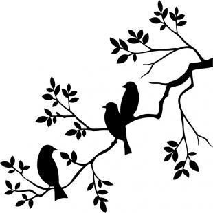 Drawing Silhouette, Simple Wall Paintings, Vogel Silhouette, Free Dxf Files, Bird Stencil, Silhouette Drawing, Newspaper Art, Drawing Tutorials For Beginners, Birds In The Sky