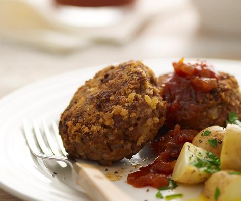 Rissoles Chicken Rissoles, Rissoles Recipe, Lemon Biscuits, Steamed Potatoes, Tomato Relish, Beef And Rice, Vegetable Curry, Ginger Recipes, Spice Recipes