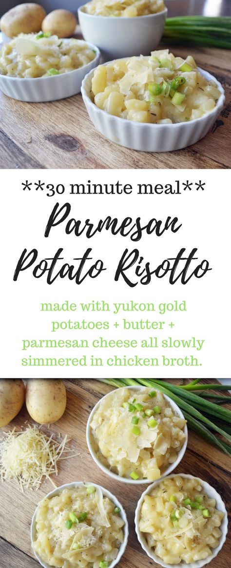 Potato Risotto Recipes, Potato Recipes Parmesan, Potato Risotto, Gold Potato Recipes, Potato Recipes Crockpot, Parmesan Potato, Modern Honey, Meatless Dishes, Potluck Side Dishes