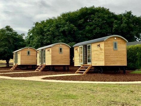 Shepherds Hut Exterior Ideas, Blackdown Shepherd Huts, Shepherd Hut, Shepherd Huts, Camping Pod, Self Build, Barn Renovation, Glamping Site, Tiny Cabins