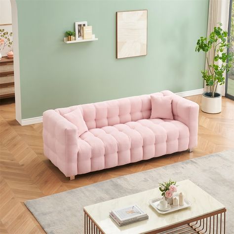 Product Features Teddy Fleece Sofa q Projectile Shape Does Not Have Too Much Decoration And Complicated Element Design, With Simple Design, Craftsmanship To Deduce Fashion, Full Of Artistic Products Concave And Convex, Back Full Of Flesh 360 Degrees Are… Button Tufted Sofa, Wool Sofa, Pink Couch, Element Design, Apartment Sofa, Teddy Fleece, Tufted Sofa, Living Room Furniture Sofas, Upholstered Sofa