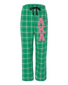 Alpha Kappa Alpha Pajamas - Flannel Plaid Pant Alpha Kappa Alpha Pajamas, Aka Clothing, Sorority Pajamas, Alpha Kappa Alpha Clothing, Pajamas Flannel, Aka Fashion, Aka Apparel, Alpha Kappa Alpha Paraphernalia, Alpha Kappa Alpha Sorority Paraphernalia