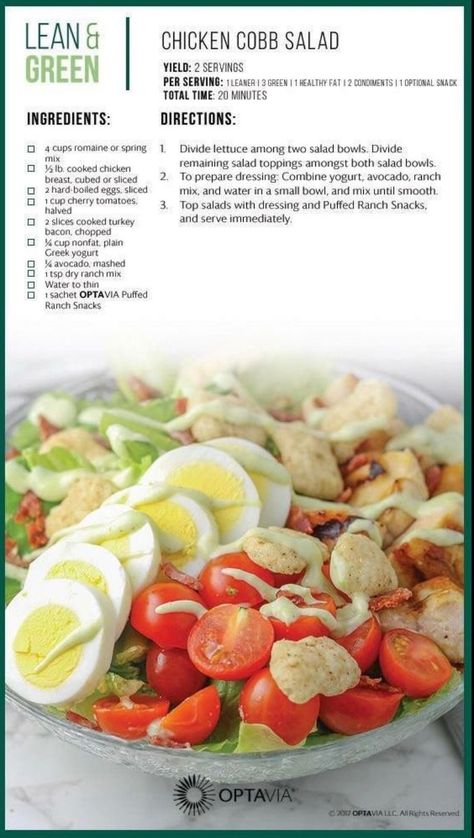 Lean And Green Chicken Salad, Green Chicken Salad, Lean And Green Chicken, Lean Dinners, Medifast Recipes, Lean Protein Meals, Green Chicken, Lean And Green, Lean Chicken