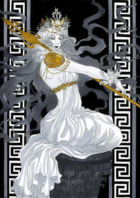 Greek Goddess Art, Inktober Challenge, Fantasy Magic, Greek Mythology Art, Ancient Mythology, Pop Culture Art, Roman Mythology, Mythology Art, Goddess Art