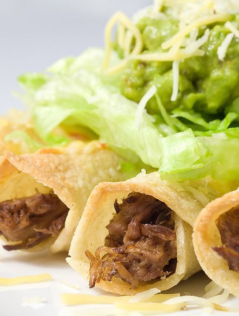 Shredded Beef Taquitos Shredded Beef Taquitos Recipe, Shredded Beef Taquitos, Loteria Party, Beef Taquitos, Healthy Catering, Taquitos Beef, Taquitos Recipe, Beef Roll, Food Catering