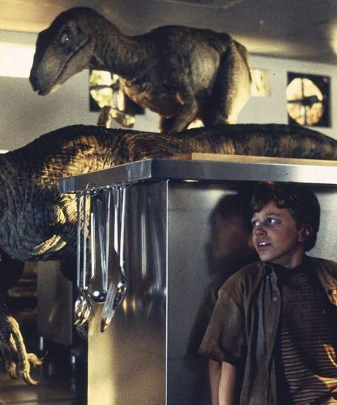 Jurassic Park Kitchen Scene, Tim Murphy, Jurassic Park Trilogy, Jurassic Park Raptor, Joseph Mazzello, Jurassic Movies, Jurassic Park Film, Isla Nublar, Jurassic Park 1993