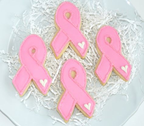 Nursing Cookies, Dig Pink, Nurse Cookies, Pink Treats, Flooding Cookies, Pink October, Fundraising Ideas, Flower Cookies, Iced Cookies