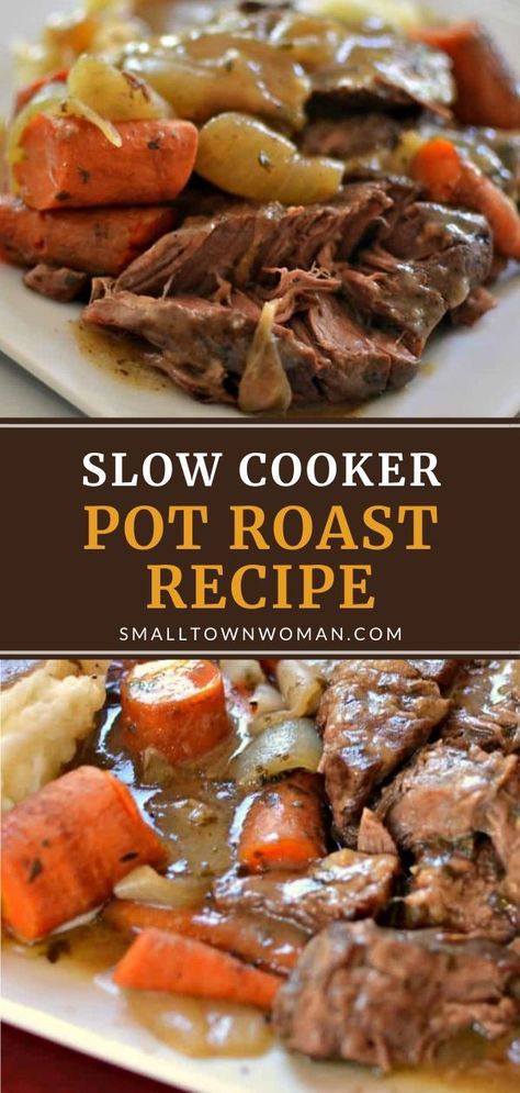 Roast Beef And Gravy, Crock Pot Chuck Roast, Beef And Gravy, Crockpot Pot Roast, Slow Cooker Pot Roast Recipes, Slow Cooker Pot Roast, Pot Roast Crock Pot Recipes, Easy Pot Roast, Slow Cooker Roast Beef