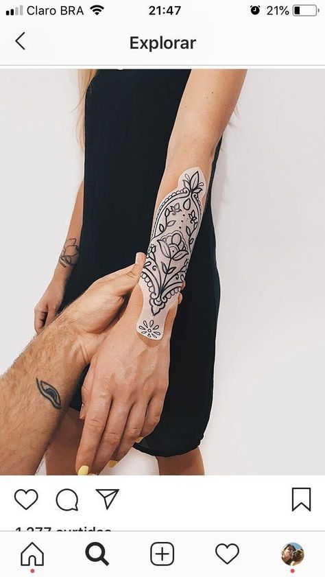 #tattoo #tattoos #inked #tattooart #tattooed #tattooideas #tattoodesign #tattooinspiration #tattoosleeve #tattooflash #inkedgirls #tattooedwomen  #InkLaughs  #TattooFails Folk Tattoo Black, Forearm Ornamental Tattoo, Ornamental Filler Tattoo, Floral Ornamental Tattoo Design, Bold Tattoos For Women, Mexican Inspired Tattoos For Women, Wrist Ornamental Tattoo, Bold Ornamental Tattoo, Back Of Elbow Tattoos For Women