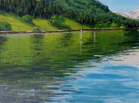 The 12 Secrets of Reflective Water — Online Art Lessons Water Reflection Photography, Reflection Drawing, Learn Acrylic Painting, Reflection Pictures, Watercolor Wave, Reflection Painting, Drawing Realistic, Oil Painting Tutorial, Water Drawing