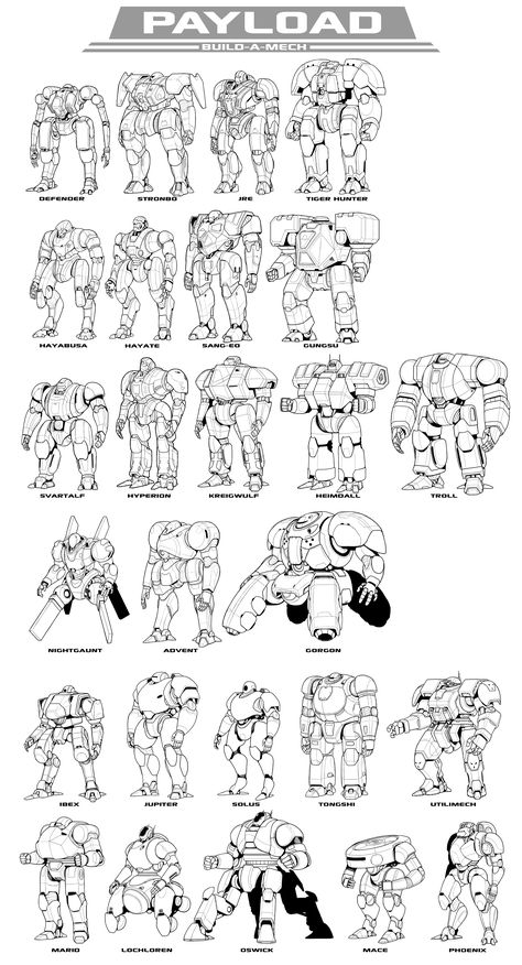 Cool Mech Designs, Mech Drawing Design Reference, Mecha Drawing Reference, Robot Reference Drawings, Mech Anatomy, Mech Steampunk, Mechs Concept Art, Mech Suit Art, Robot Drawing Sketches