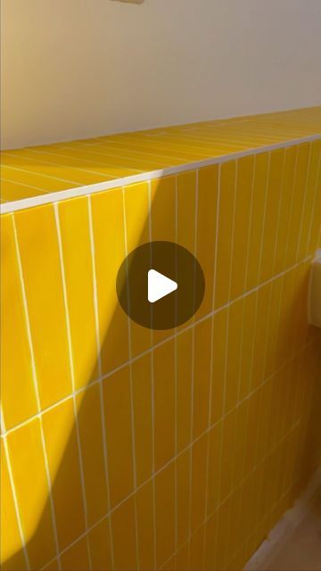 Yellow Subway Tile, Tile Cleaner, Tile Paint, Tile Painting, Sugar Soap, Coloured Grout, Tile Cleaners, Pink Showers, Bathroom Transformation