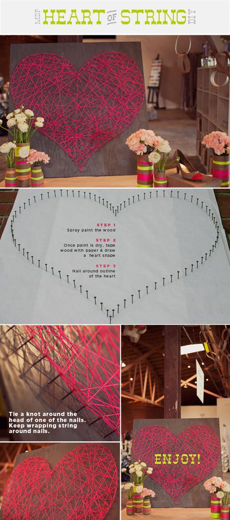 So awesome Romantic Valentine, Crafty Craft, Crafty Diy, Kirigami, Craft Time, Diy Projects To Try, String Art, Cute Crafts, Valentines Diy