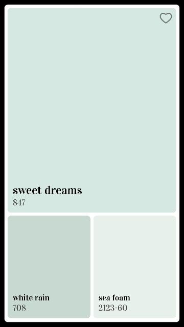 Benjamin Moore Sweet Dreams Coastal Paint Colors, Coastal Paint, Paint Color Inspiration, House Color Palettes, Dream Painting, Paint Color Schemes, Sherwin Williams Paint Colors, 2024 Color, Paint Colour