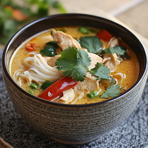 Coconut Chicken Soup (Tom Kha Gai) – PHUIIS BLOG Instant Pot Tom Kha Gai Soup, Thom Kha Soup, Tom Kha Gai Soup, Coconut Chicken Soup, Tom Kha Soup, Rotisserie Chicken Soup, Tom Kha Gai, Tom Kha, Coconut Chicken