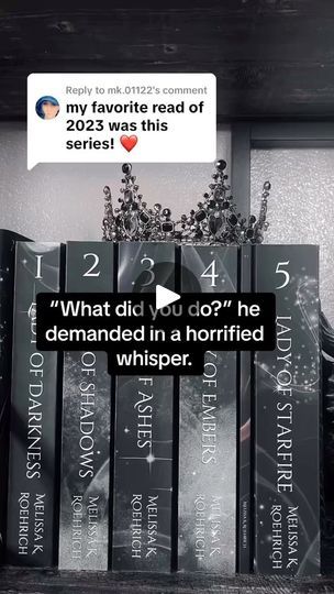 3.9K views · 418 reactions | Lady of Darkness is a complete new adult, dark fantasy romance series with Fae, Witches, Shifters, gods, and a broody dragon 🐉 With enemies-to-lovers, hidden powers, found family, slow burn spice, and multiple POVs ✨ it’s available on KU, paperback, hardcover, and audiobook. . . . #darkfantasyromance #fantasyromancebooks #fantasybookseries #nafantasy #newadult #booktok #bookishreels #bookreels #whattoread #bookishlove #fantasybooks #ladyofdarkness #booksbooksbooks #fantasybookstagram | Melissa Roehrich | Fantasy Romance Author | melissa_k_roehrich · Original audio Lady Of Darkness, Dark Fantasy Romance, Romance Books Worth Reading, Found Family, Fantasy Romance Books, Fantasy Book Series, Romance Series, Romance Authors, Slow Burn