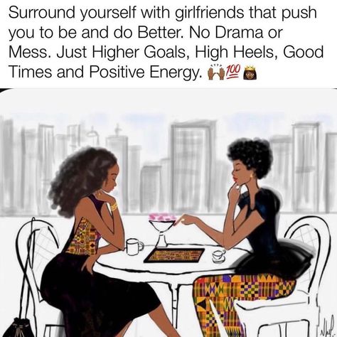 The Vence View on Instagram: “These Girlfriends come with no Jealousy or Shade. The Friendship Goal is to Motivate and Bring The Best out of each Other 🙌🏾❤️💯 #myfriends…” Strong Black Woman Quotes, Black Love Quotes, Women Friendship, Love And Relationships, Black Quotes, Notable Quotes, Girlfriend Goals, No Drama, Surround Yourself