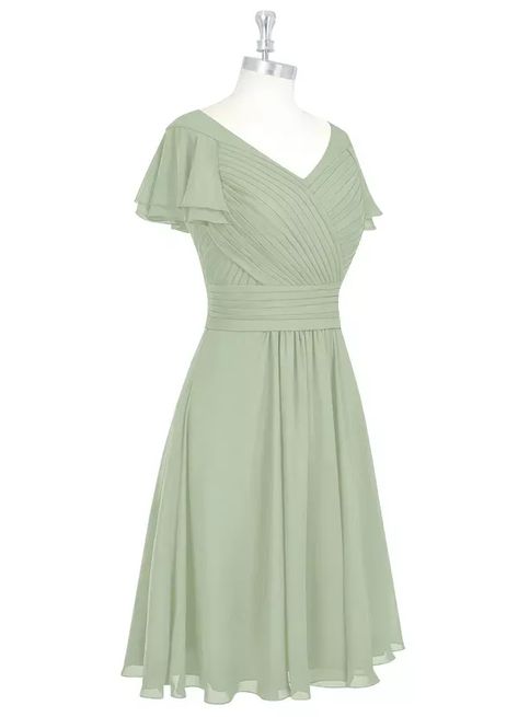 Knee Length Dresses Formal Green, Seafoam Green Dresses, Cute Dresses Casual Midi, Sage Green Bridesmaid Dresses Knee Length, Sage Green Knee Length Dress, Sage Green Satin Dress Short, Modest Homecoming Dresses Mormons, Modest Satin Prom Dress, Modest Homecoming Dresses Knee Length