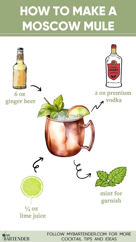 Moscow Mule Russian Mule Recipe, Moscow Mule Receita, Mexican Mule Recipe, Moscow Mule Drink Recipes, Moscow Mule Drink, Mule Drink, Beautiful Drink, Expresso Martini, Drinks Wedding