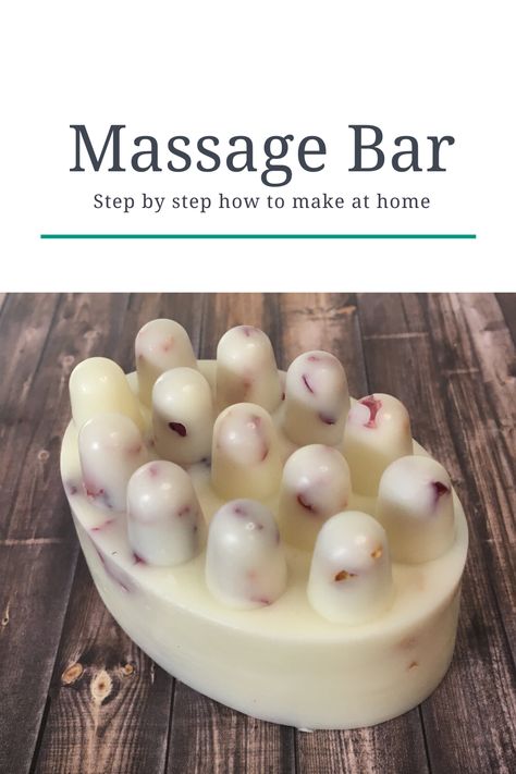 Massage Bars Diy, Diy Massage, Massage Bar, Easy Soap Recipes, Diy Soap Recipe, Body Butters Recipe, Massage Bars, Diy Shampoo, Diy Lotion