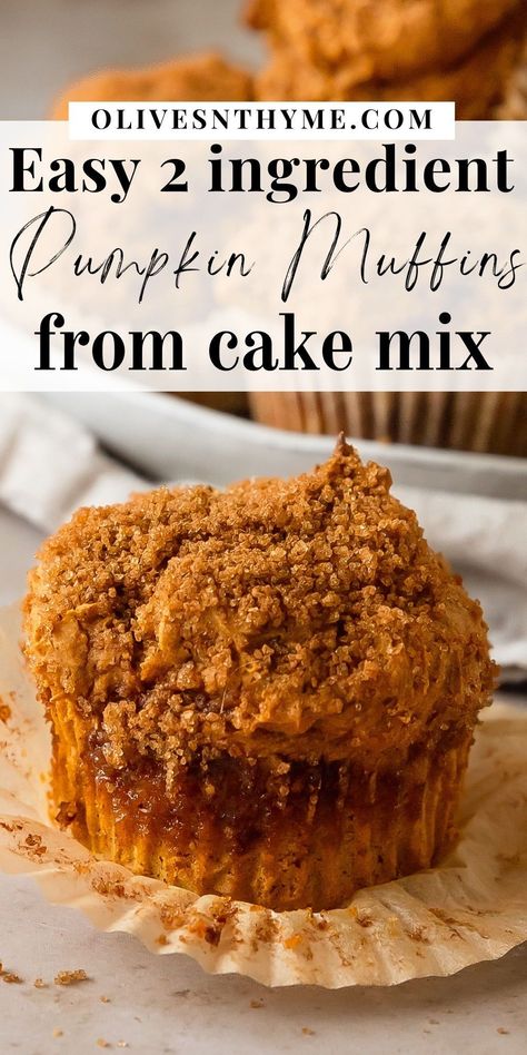 Pumpkin Muffins Spice Cake, Muffins Using Cake Mix And Pumpkin, Pumpkin Muffins Using Yellow Cake, Carrot Cake Pumpkin Muffins, Spice Cake Mix And Pumpkin Muffins, Cupcake Recipes Using Box Cake Mixes, Muffins From Cake Mix Recipes, Cake Mix Muffins Recipes, Cake Mix Pumpkin Muffins