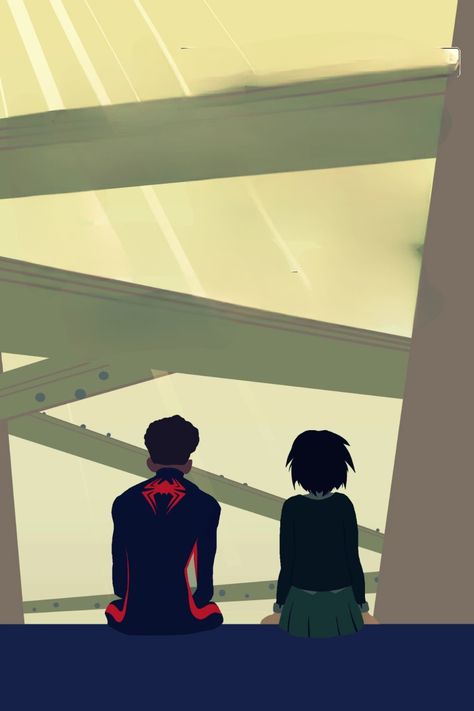 Wallpaper of the ship for miles and peni Peni Parker X Miles, Peni Parker, Penny Parker, Spiderman Funny, Deadpool Art, Gf Material, Spiderman Artwork, Spider Art, Marvel Spiderman Art