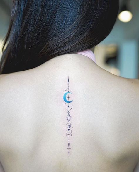 Sternum Tattoos, Gemini Tattoo, Spine Tattoos, Feminine Tattoos, Little Tattoos, Small Canvas, Mini Tattoos, Meaningful Tattoos, Skull Art