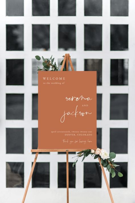 Wedding Welcome Table - Love what you saw? Please don't hesitate to visit for more - Click to Visit NOW! Terracotta Wedding Sign, Boho Wedding Welcome Sign, Desert Boho Wedding, Wedding Welcome Table, Rust Wedding, Rusting Wedding, Elopement Reception, Terracotta Wedding, Boho Bridal Shower