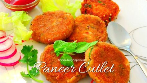 paneer cutlet Aloo Cutlet Recipe, Aloo Cutlet, Veg Cutlet Recipes, Chicken Patty Recipes, Easy Evening Snacks, Vegetable Cutlets, Fried Snacks, Chicken Cutlet Recipes, Easy Recipes To Try