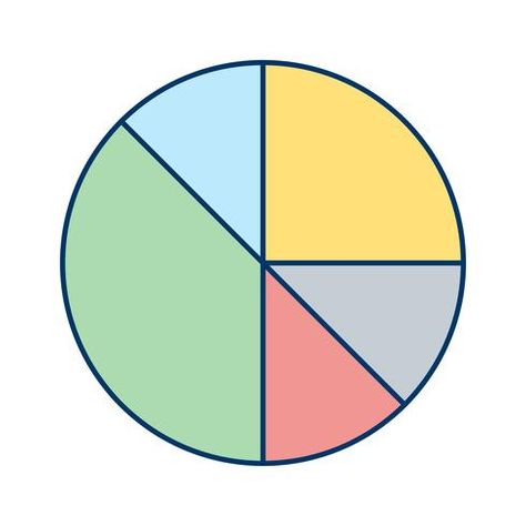 Vector Pie Chart Icon Pie Graph Template, Pie Chart Template, Pie Graph, Black And White Picture Wall, Graph Design, Little Drawings, Vector Free Download, Scenery Nature, White Picture