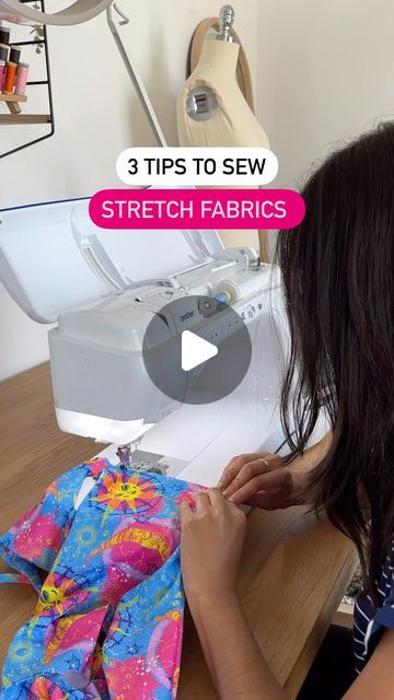 Tammy Johal on Instagram: "It’s not as tricky as you think! These three tips will help you sew with stretch fabrics easily 🫶🏽  I used this gorgeous foiled fabric from @funkifabrics to make the cutest swimsuit and love how it turned out!! 🔥 Using high quality fabric will make sewing with stretchy fabric so much easier and result in longer lasting handmade garments. Use the code: TAMMY15 for 15% off at @funkifabrics 🌞 #ad   #sewing #learntosew #funkifabrics #sewingpatterns #sewingproject #sewingtutorial #dressmaking #fashiondesign #howtosew #sewingtips #sewinghacks" How To Sew On Stretchy Fabric, How To Sew With Stretchy Fabric, Tips For Sewing Stretchy Fabric, Sewing Stretchy Fabric Tips, Cute Swimsuits, Learn To Sew, Free Sewing, Dance Dresses, Fashion Sewing