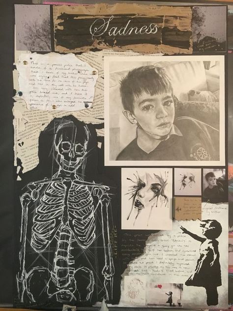 School Sketchbook Pages, Sketchbook Pages A Level, Gsce Artist Research Page, Gcse Sketchbook Pages, Gcse Art Identity, Gcse Art Themes, Identity Art Project, Visual Art Diary, Gcse Sketchbook