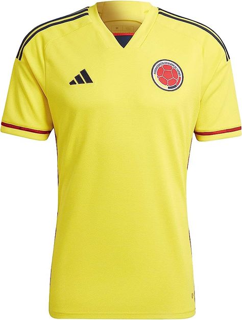 adidas Men's Soccer Colombia 2022 Home Jersey World Cup Jersey 2022, Colombia Football Shirt, Argentina World Cup Jersey 2022, Argentina Jersey 2022, Brazil T Shirt Soccer, Adidas Mens, Mens Soccer, Shop Top, Soccer Jersey