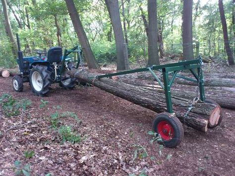 Log Skidder, Saw Mill Diy, Log Arch, Chainsaw Mill Plans, Timber Framing Tools, Portable Saw Mill, Log Trailer, Garden Tractor Attachments, Atv Implements