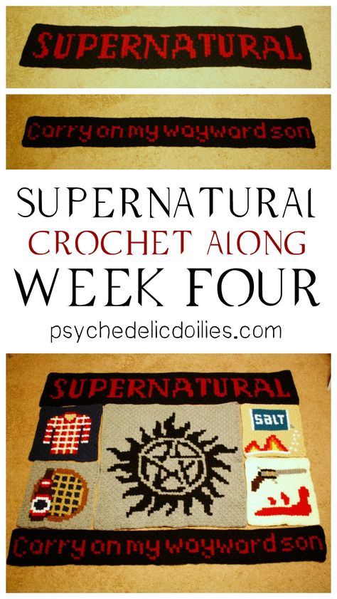 Supernatural CAL - Week 4 - Psychedelic Doilies Supernatural Crochet, Supernatural Blanket, Supernatural Crafts, Graphghan Patterns, Crochet Teacher Gifts, C2c Patterns, Corner Crochet, Toys Ideas, Crochet For Beginners Blanket