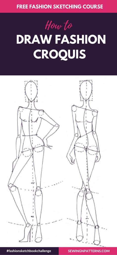 Fashion sketch like a pro with #fashionsketchbookchallenge 30 days FREE fahion design course How to Draw Fashion Sketches step by step Figure Drawing Female, Step Ideas, Draw Fashion, Fashion Figure Drawing, Couple Drawing, Model Sketch, Drawing Eyes, Fashion Illustrations Techniques, Fashion Drawing Sketches