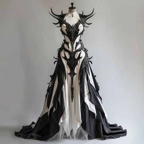 Aliberk Senbas on Instagram: "NIGHTWARRIOR GOWN - Stepping into the nightwarrior gown, where fierce elegance meets the mystery of the evening. Each detail blends strength and grace, capturing the essence of a warrior spirit. Embrace your power and let your style illuminate the night, commanding attention with every step. ✨🌙 #NightwarriorGown #FierceElegance   FORM IS INFINITE ♾  #formzee #fashion #aifashion #design #future #futuristicart #neogothic #gothic #mysterious #organic #organicdesign #futuristic #dark #beautiful #style #artist #art #fashiondesigner #instafashion #midjourney #ai #stablediffusion #clothing #fashionstyle #designerfashion"