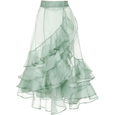 Johanna Ortiz M'O Exclusive Mar Dulce Silk Organza Skirt (3,880 MYR) ❤ liked on Polyvore featuring skirts, bottoms, green, high-waist skirt, high-waisted skirt, see through skirt, high waisted skirts and green skirt Green High Waisted Skirt, Detail Couture, Skirts Green, Organza Skirt, Sheer Skirt, Johanna Ortiz, Silk Organza, Green Skirt, Mode Vintage