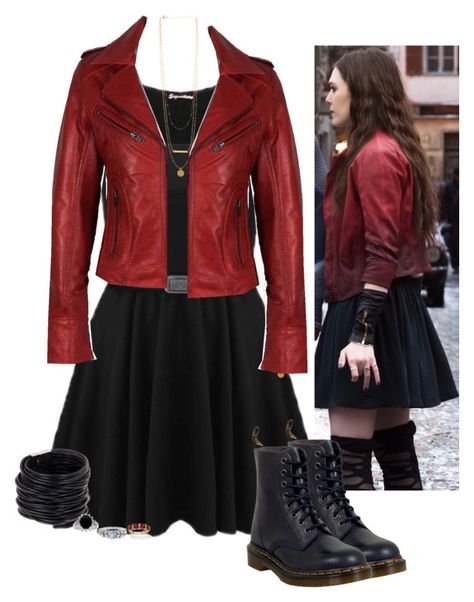 Marvel Inspired Outfits, Scarlet Witch Costume, Disneybound Outfits, Marvel Fashion, Avengers Outfits, Marvel Costumes, Movie Inspired Outfits, Marvel Clothes, Mode Grunge