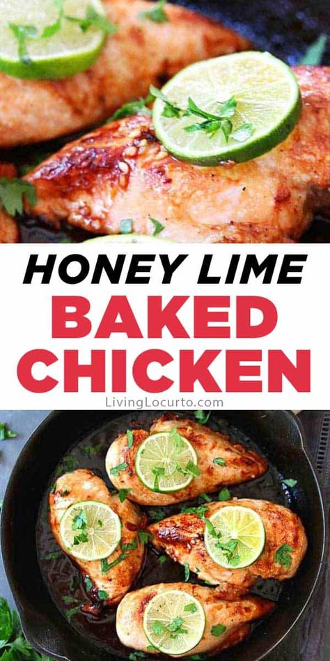 Low Cholesterol Baked Chicken, Low Cholesterol Recipes Dinner Chicken, Summer Baked Chicken, Baked Chicken Breasts, Baked Chicken Recipe, Honey Lime Chicken, Delicious Family Dinners, Baked Chicken Recipes Easy, Easy Baked Chicken