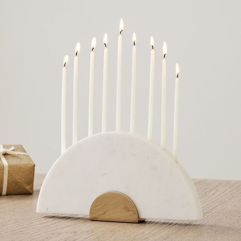 Ceramic Menorah, Menorah Candles, Hanukkah Decor, Chanukah Decor, Marble Candle Holder, Hanukkah Decorations, Marble Candle, Judaica Gifts, Vase Crafts