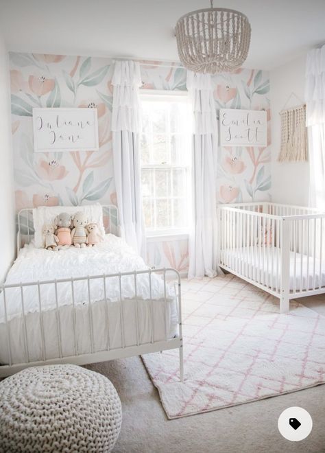 Sisters Shared Room, Boy And Girl Shared Bedroom, Toddler And Baby Room, Kids Rooms Shared, Cozy Baby Room, Shared Girls Room, Toddler Bedroom Girl, Toddler Girl Room