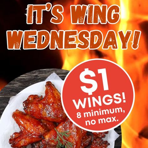 We’re changing things up a bit, it’s Wing Wednesday, one dollar wings (eight minimum, no maximum) so get as many as you want, have a few beers, have a few cocktails, enjoy yourself. We’ll see you in a little while! #wingwednesday #wingwednesdays #wingwednesdaytakeover #wingwednesday🍗 #bigstormbrewing #bigstormbrewery Wing Wednesday, Storm Brewing, Enjoy Yourself, One Dollar, See You, Beer, Quick Saves